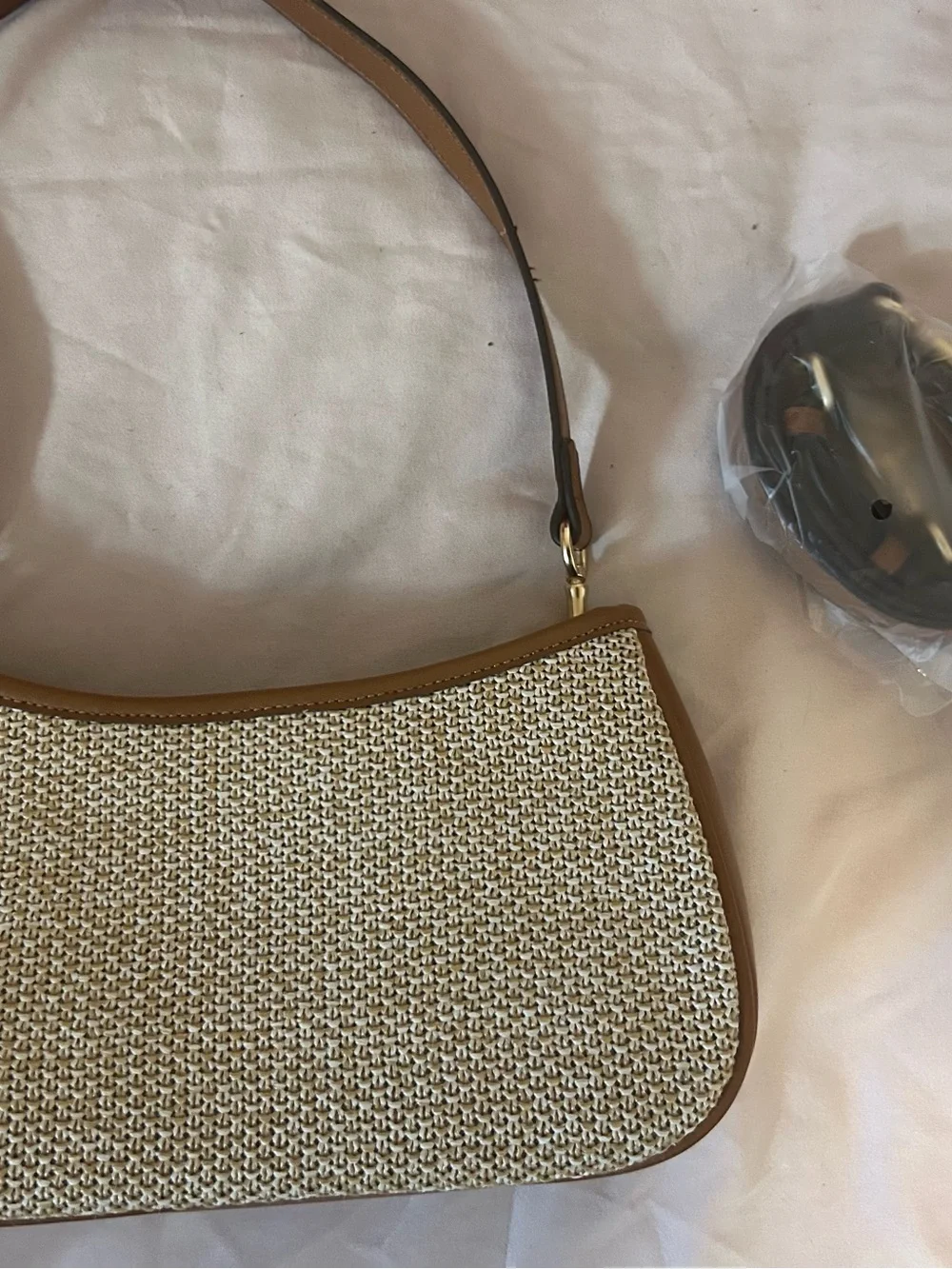 Coach woven straw
